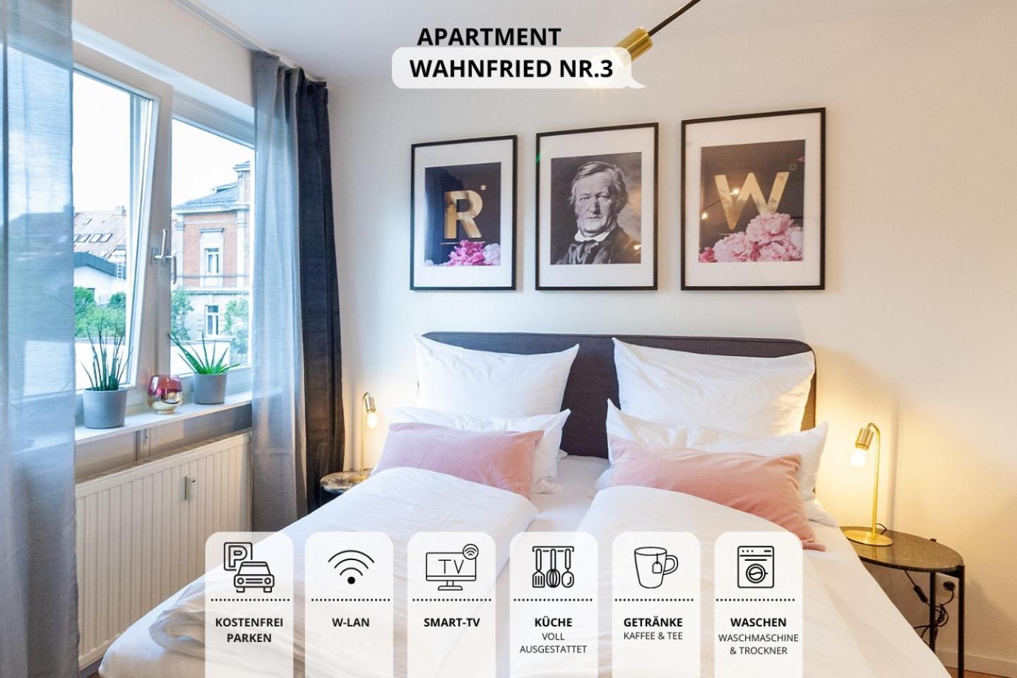 Apartment Wahnfried No3 - Citynah Wohnen Mit Kueche Und Duschbad, Parkplatz, 300M Zur Fussgaengerzone Байройт Екстериор снимка
